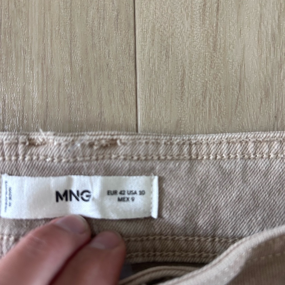 MNG jeans Culotte Catherine High wasited loose fit ankle length size US 10 - Picture 7 of 9